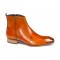 Duca Di Matiste "Romano" Gold Genuine Italian Calf Leather Ankle Boots.